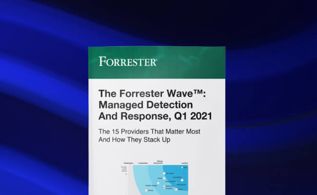 The Forrester Wave™: Managed Detection and Response, Q1 2021 Report